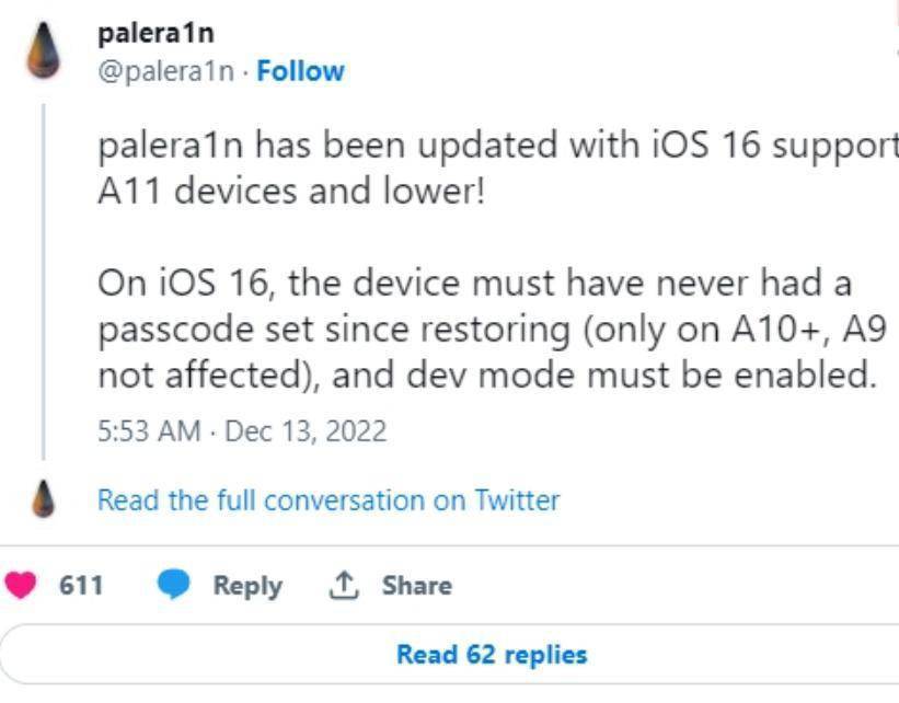 苹果平板要不要蜂窝版下载:苹果越狱工具支持 iOS16：又能折腾了