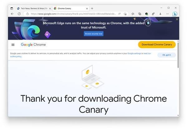 苹果游戏没有广告版
:微软为Chrome官网注入大幅广告：只为将用户留在Edge