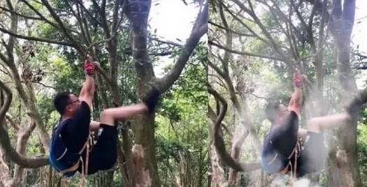 开心手机恢复大师:ps恶搞：求大神在我下面p一堆燃烧的柴火，逼真一点，大神：搞定